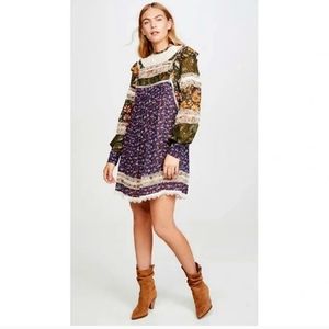 Farm Rio Mixed Liberty mini dress